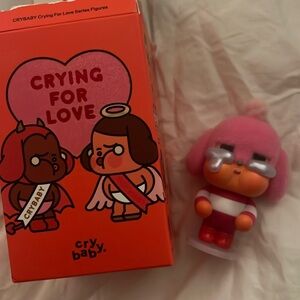 Cry Baby Pink and White Crying for Love Figure